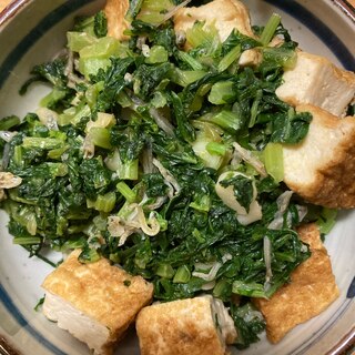 大根葉の炒め物